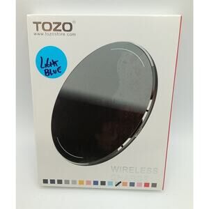 TOZO Wireless Charger Ultra-Thin Portable Pad For iPhone & Samsung Light Blue